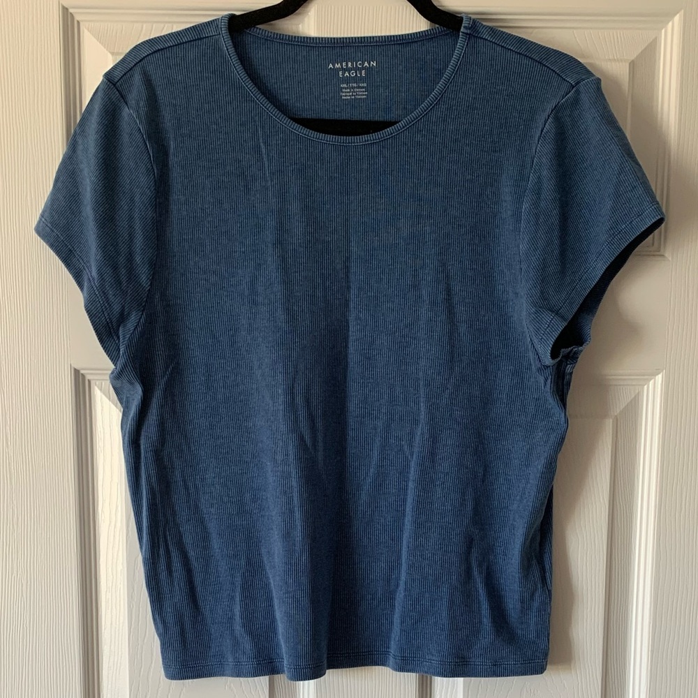 American Eagle Outfitters Blue Short Sleeve Tee